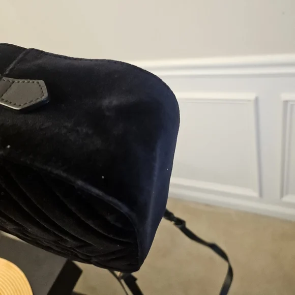 Gucci GG Marmont Velvet Camera Bag Star Crystal Embellished Black - Picture 11 of 16